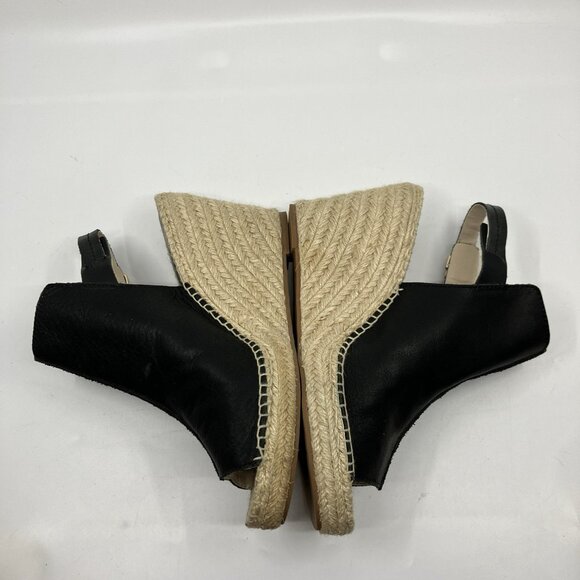 Seychelles Promenade Sandal Womens 8.5 Black Suede Espadrille Wedge Heel Shoe - Picture 8 of 11